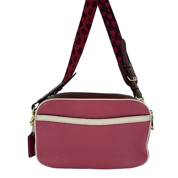 Coach Jes Colorblock Retro Stripe Crossbody Pink Stripe C4079